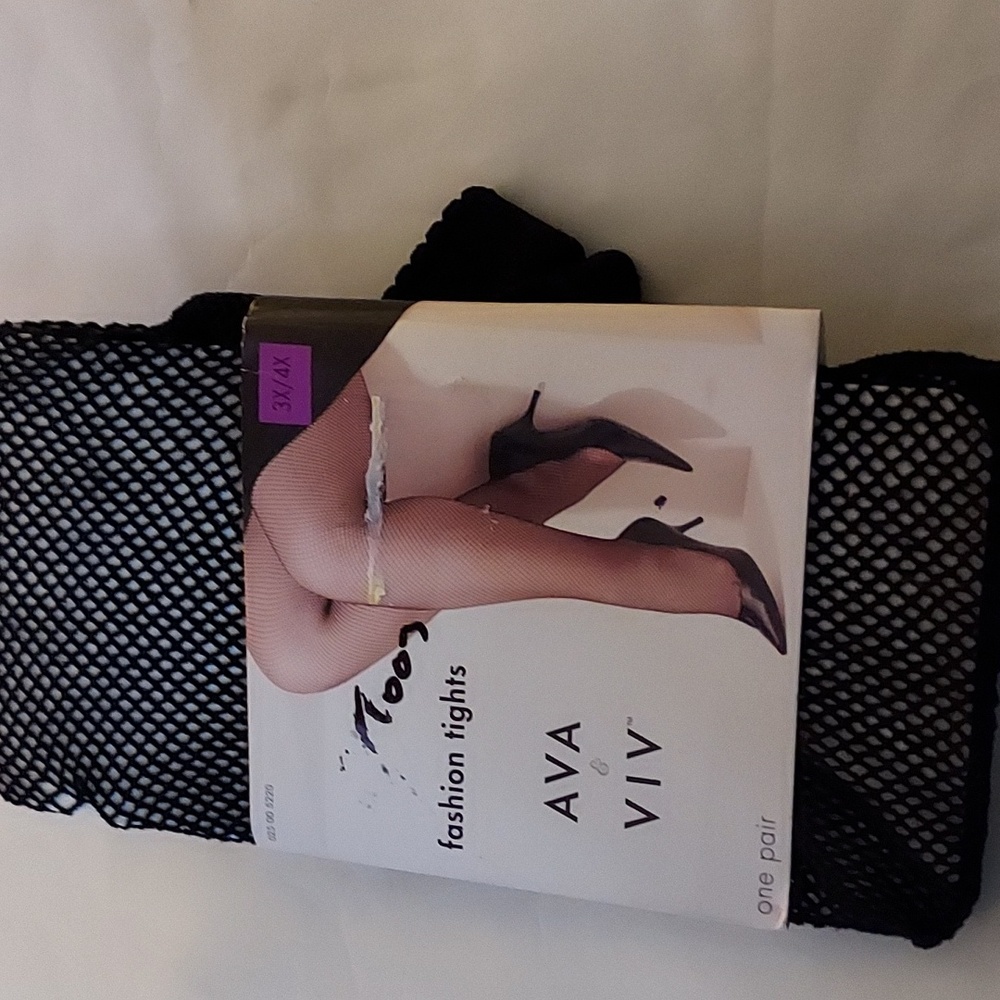 Women's Fashion Tights Fish-net Black sz 3x-4x
